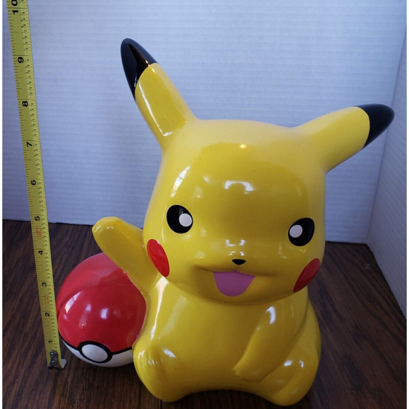 Pokemon Pikachu Bank 2017 Cermaic FAB NY Coin Bank NO Stopper Nintendo Gamefreak - Picture 7 of 10